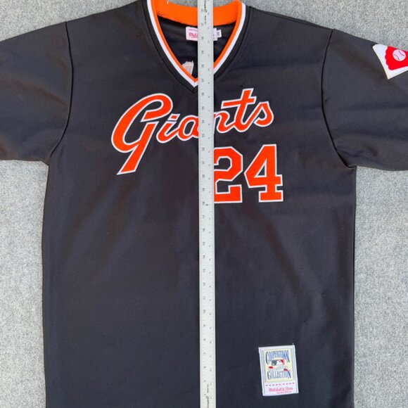 Rare VTG WILLIE MAYS MITCHELL & NESS COOPERSTOWN GIANTS #24 JERSEY Size 48 - Picture 9 of 12